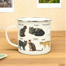 Cats Enamel Mug